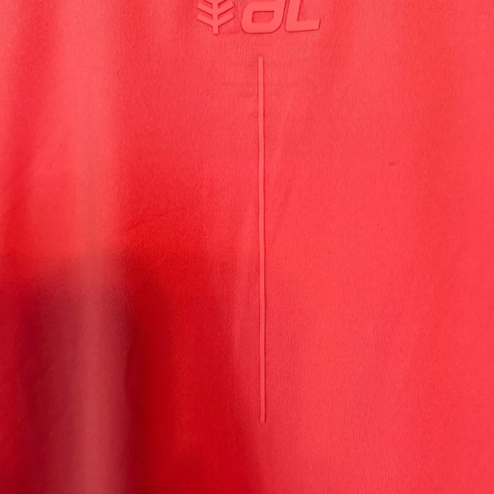 Coolibar David Leadbetter Golf Polo Long Sleeve UPF 50+ Coral Pink XS NEW - Picture 6 of 7